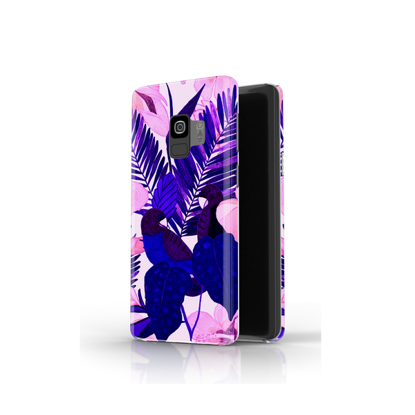 Purple Palm Leaf Samsung Galaxy S9 Phone Case