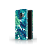 Green Tropical Leaves Samsung Galaxy S9 Phone Case