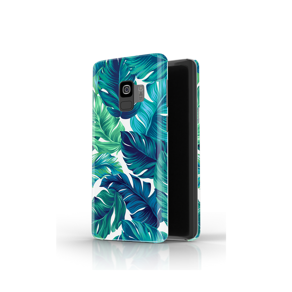 Green Tropical Leaves Samsung Galaxy S9 Phone Case