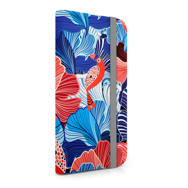 Blue and Red Floral Art Samsung Galaxy S9 Phone Case