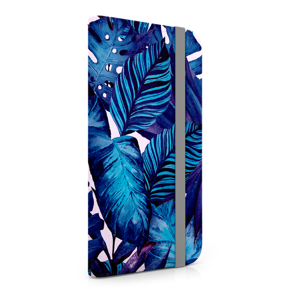 Blue Tropical Leaf iPhone XS Phone Case