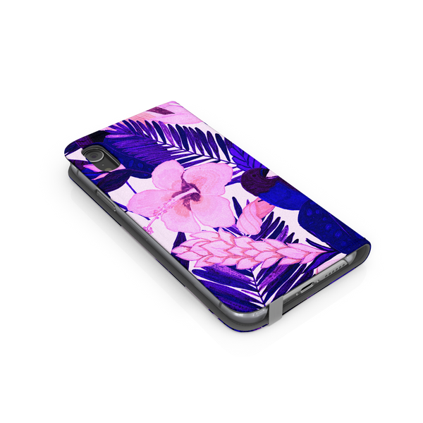 Purple Palm Leaf iPhone 8 Phone Case