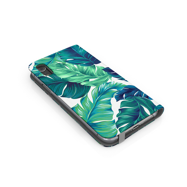 Green Tropical Leaves iPhone X Phone Case