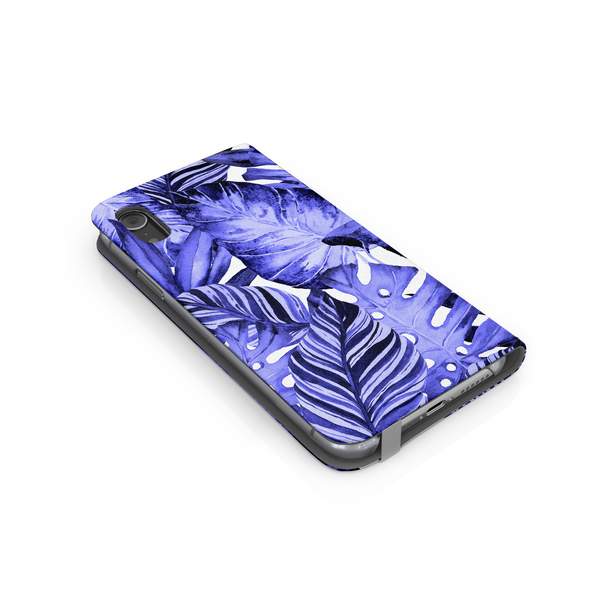 Purple Tropical Leaf iPhone XR Phone Case