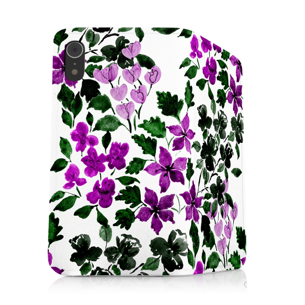 Purple Flower Art iPhone 8 Plus Phone Case
