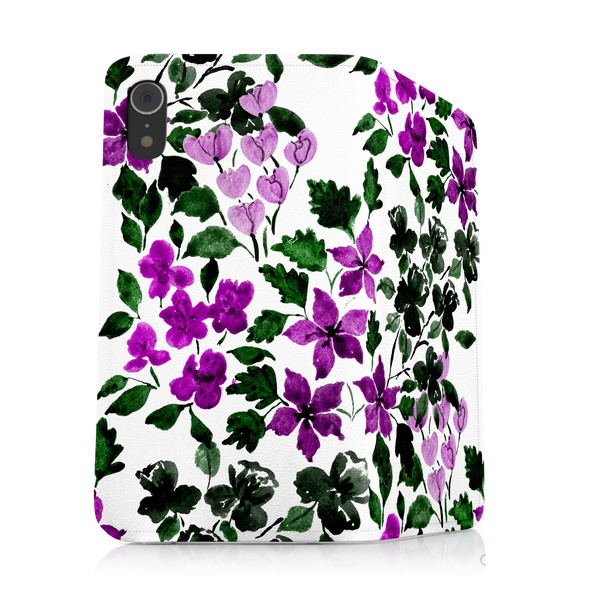Purple Flower Art Samsung Galaxy S9 Plus Phone Case
