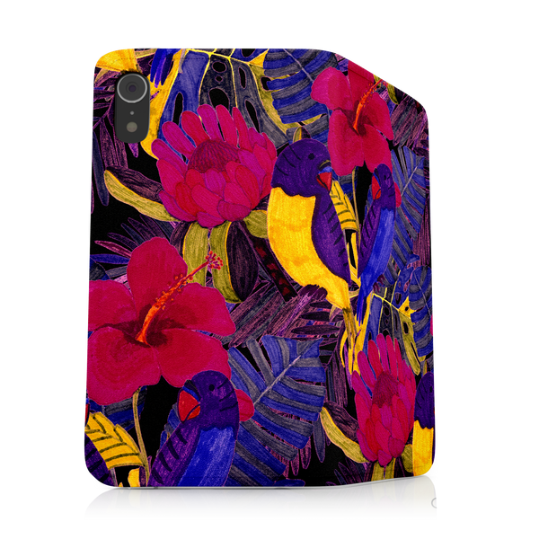 Painted Crimson Flower iPhone XS Max Phone Case